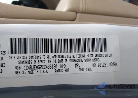 2014 Jeep Grand Cherokee Laredo from USA, damaged, VIN 1C4RJEAG2EC433130